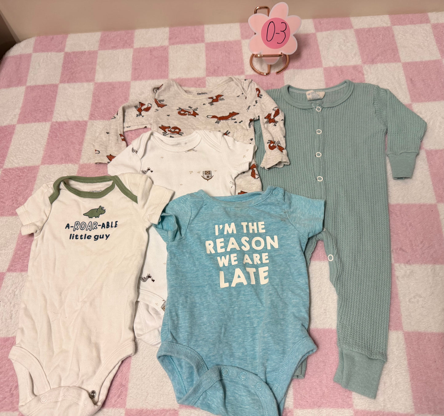0/3m onesies & sleeper