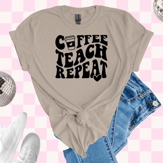 Half teacher half coffee tshirt