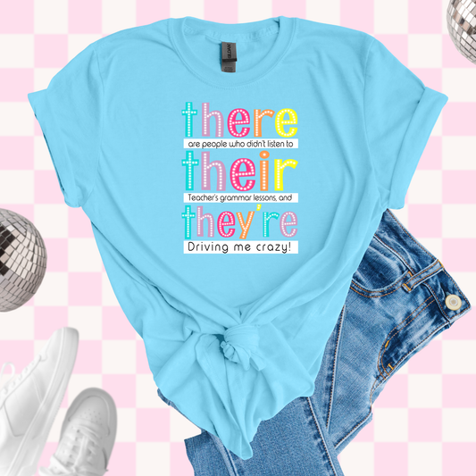 There, they're, their tshirt