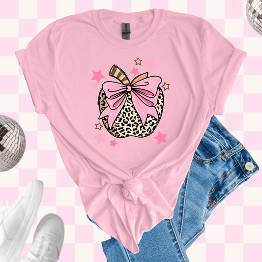 Leopard apple tshirt