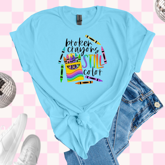 Broken crayons tshirt