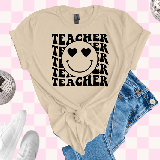 Teacher smiley tshirt