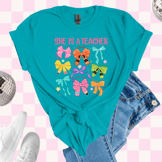 She is a teacher tshirt