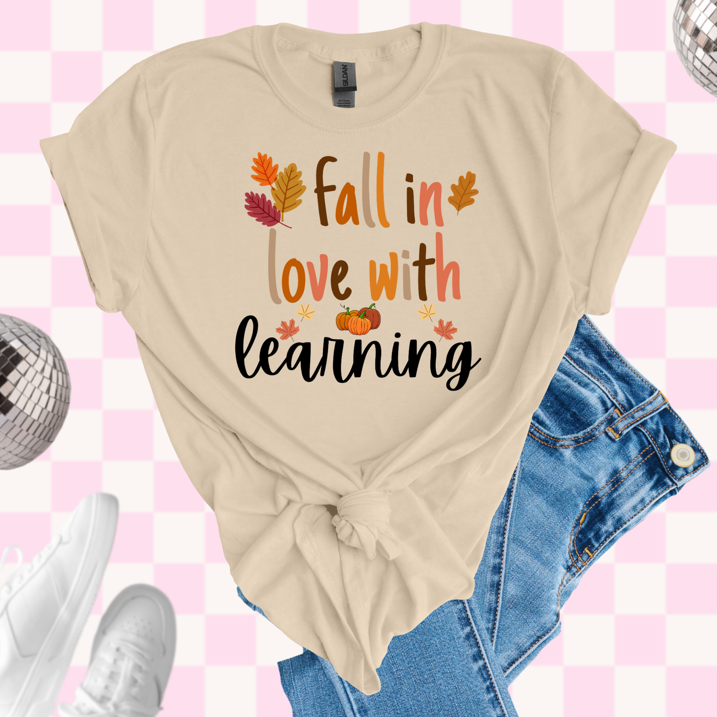 Fall in love with learning tshirt