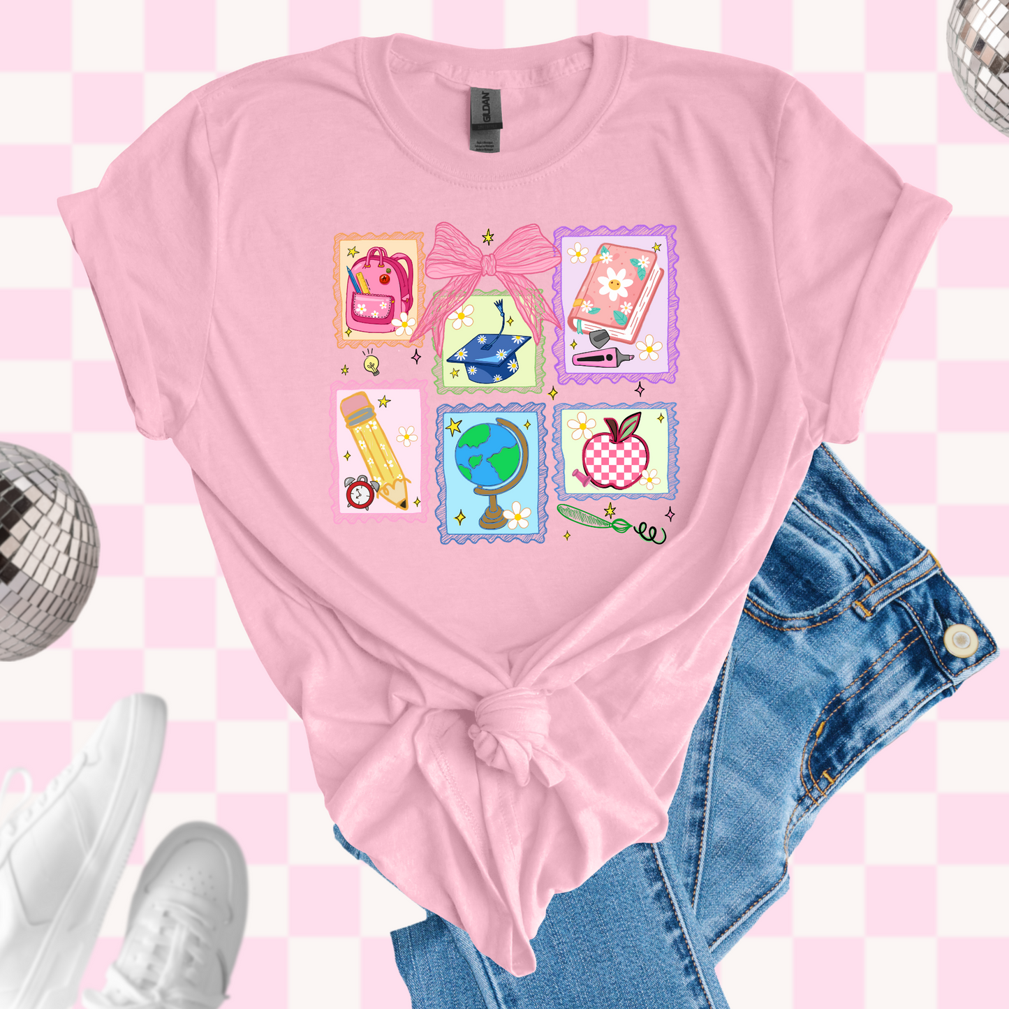 School symbols tshirt