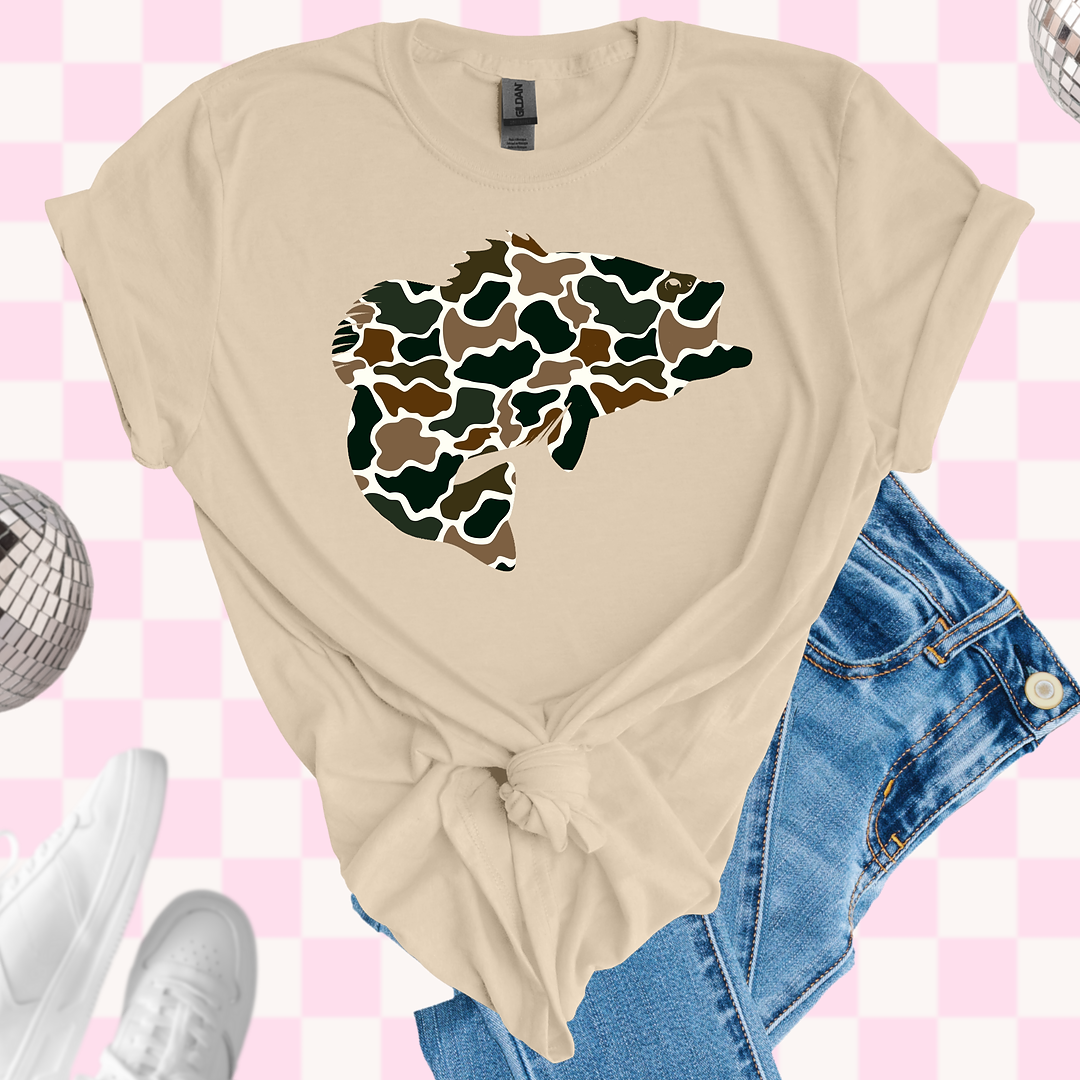 Camo bass tshirt