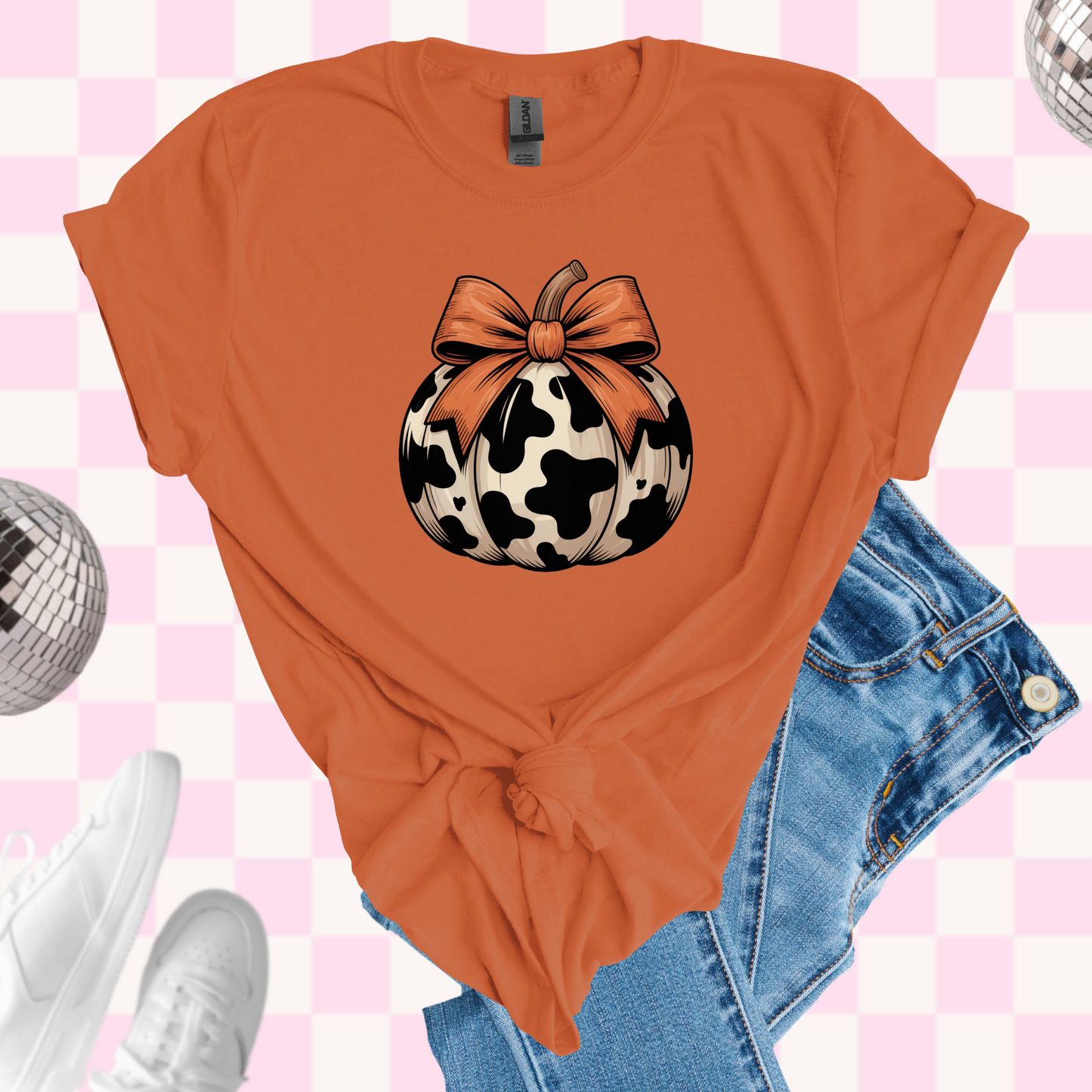 Cow pumpkin tshirt