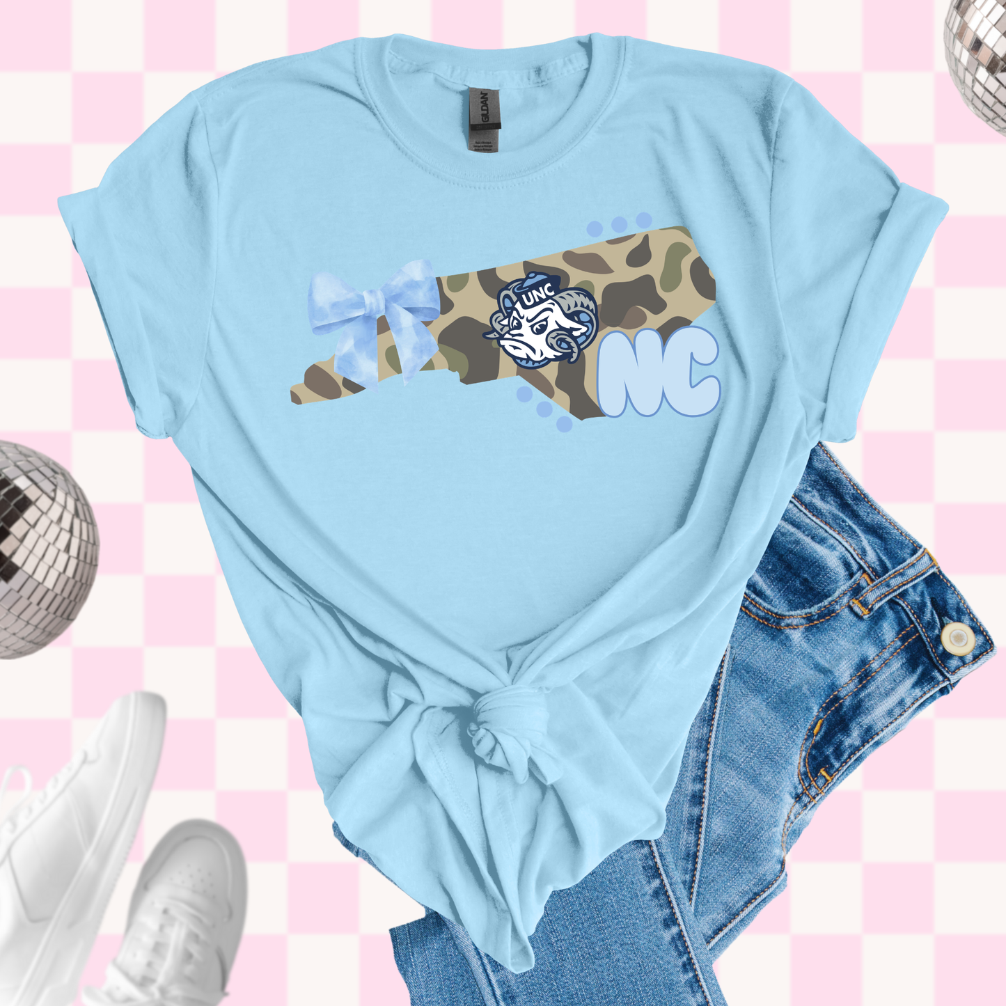 UNC camo state shirt