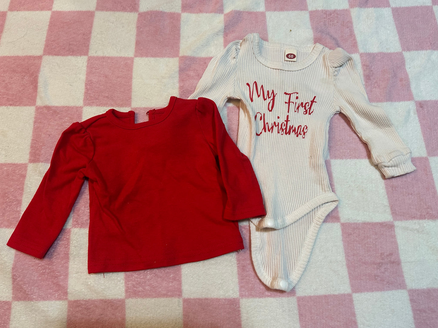 0/3m Christmas tops