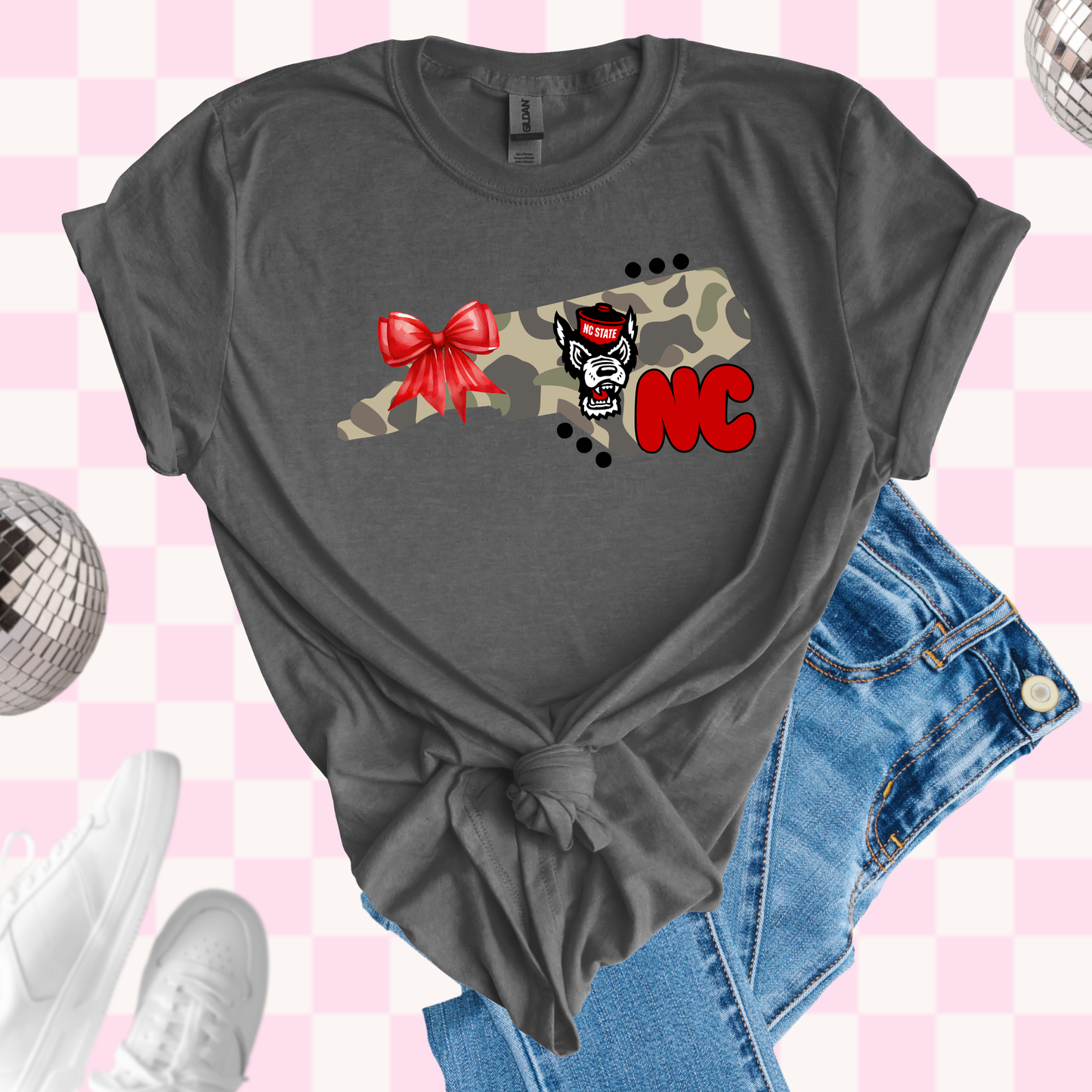 NC State camo state shirt