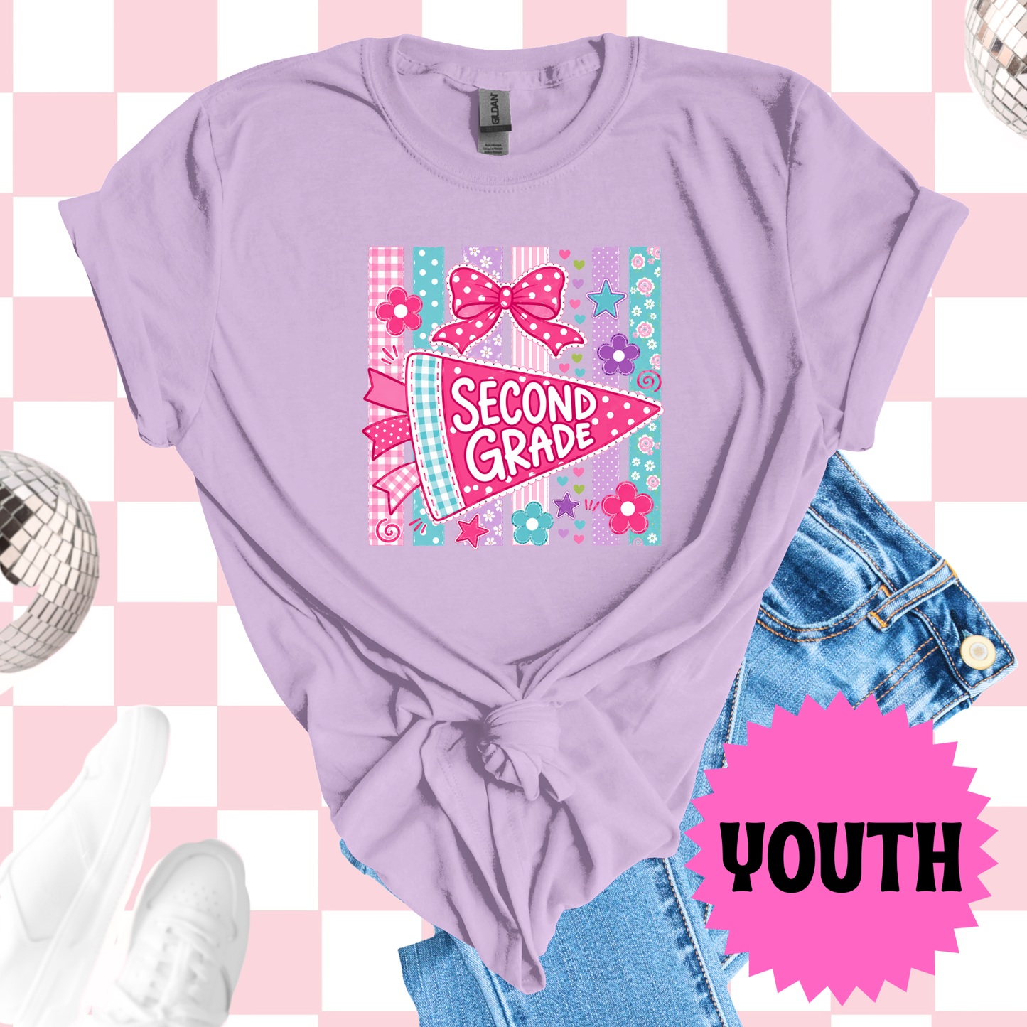 Custom grade pink pendant tshirt