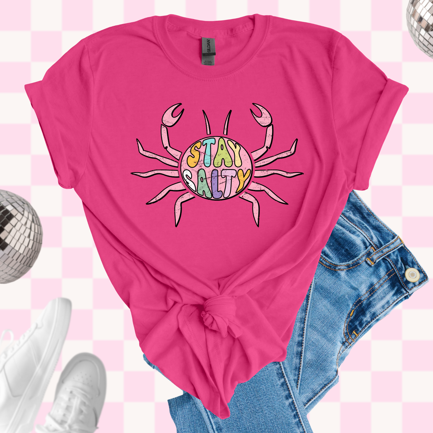 Stay salty crab tshirt