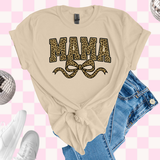 Leopard mama tshirt