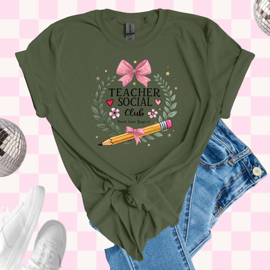 Teacher social club tshirt