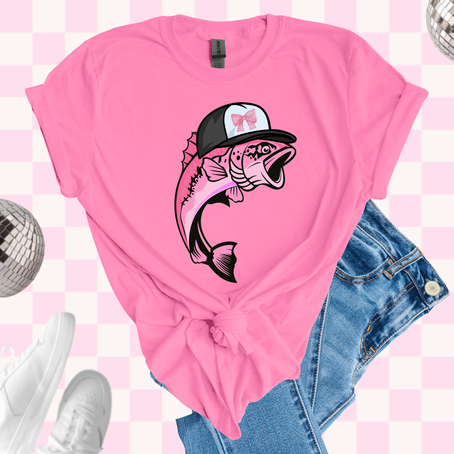 Pink bass tshirt