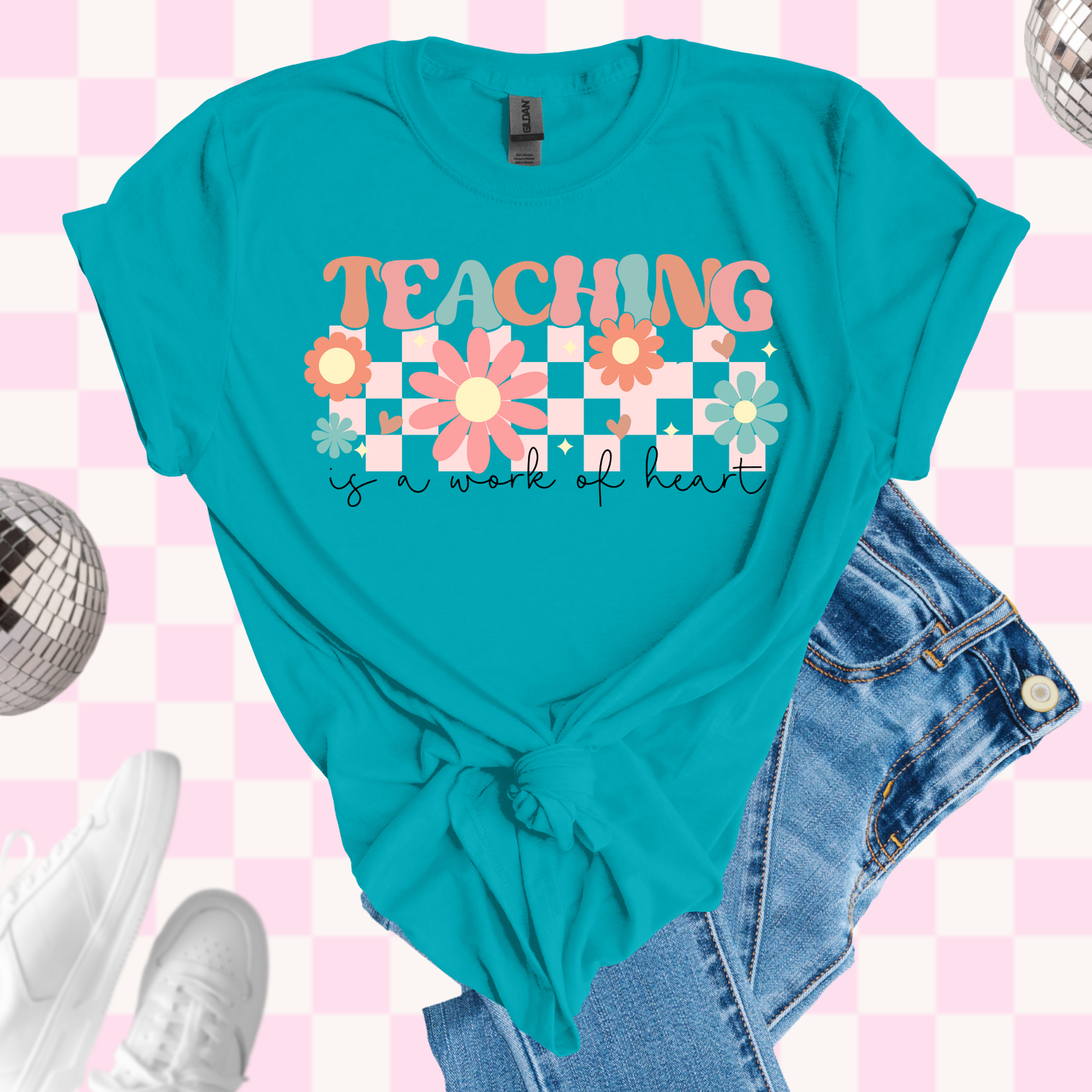 Teaching is a work of heart tshirt