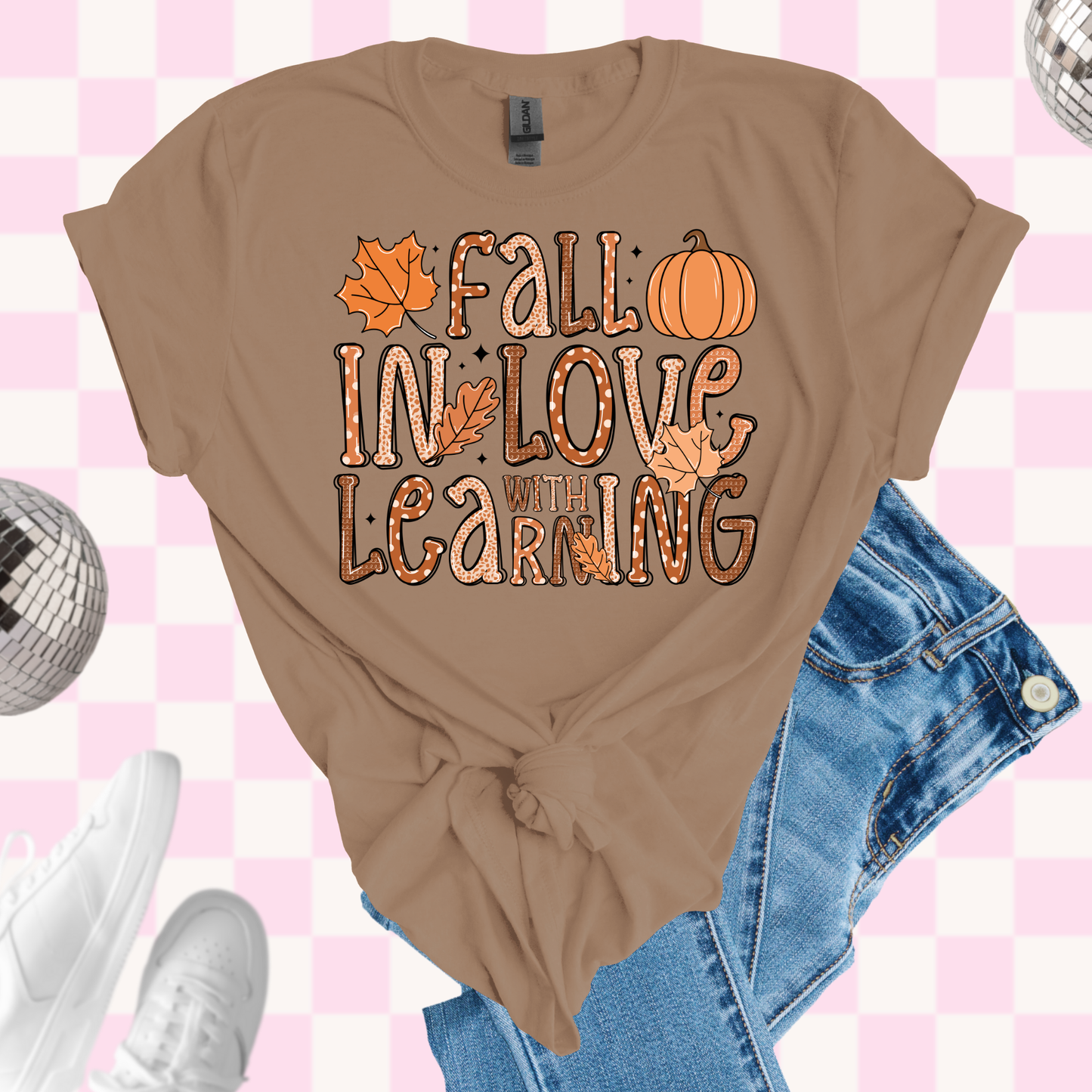 Fall in love with learning tshirt