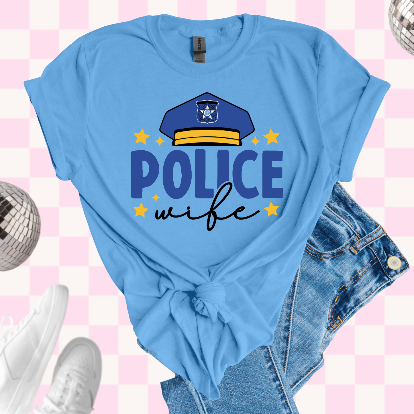 Police wife tshirt
