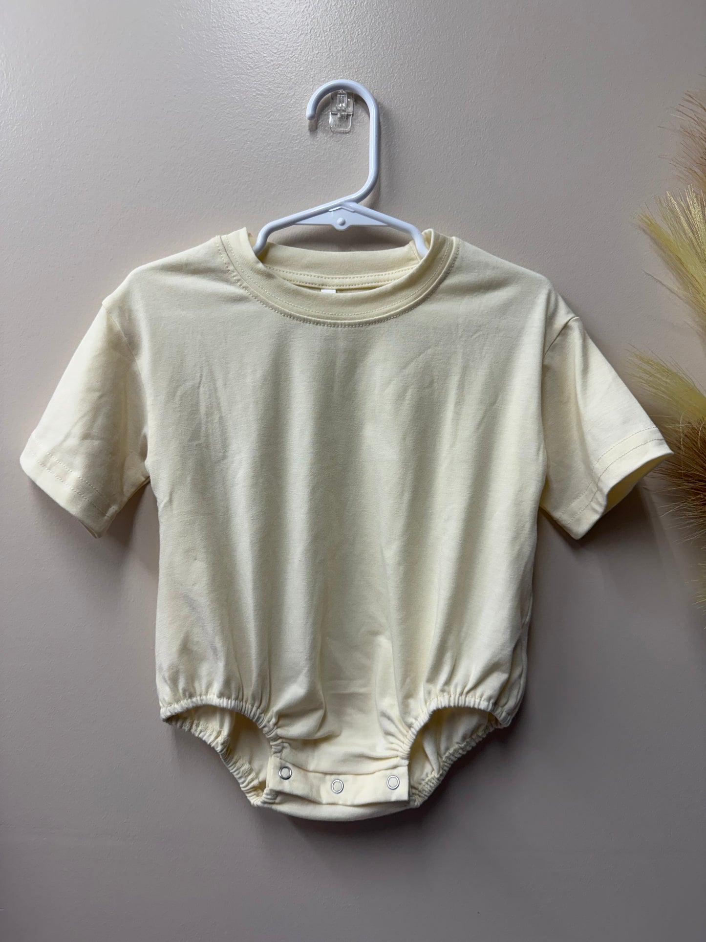 Light Yellow Bubble Romper