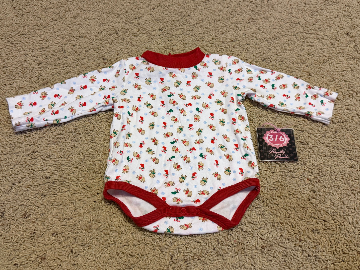 3/6m Holiday onesie