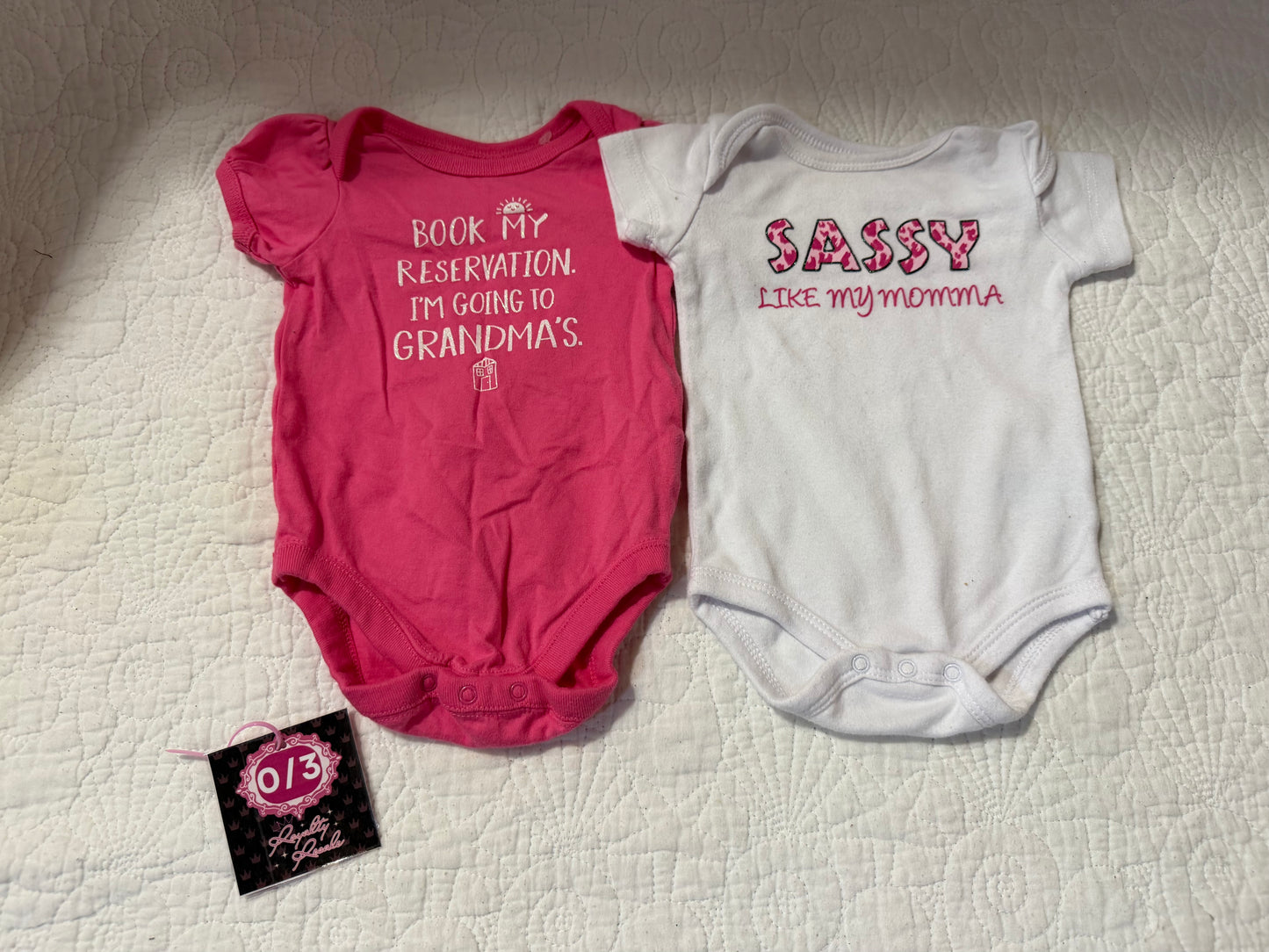 0/3m 2 onesies