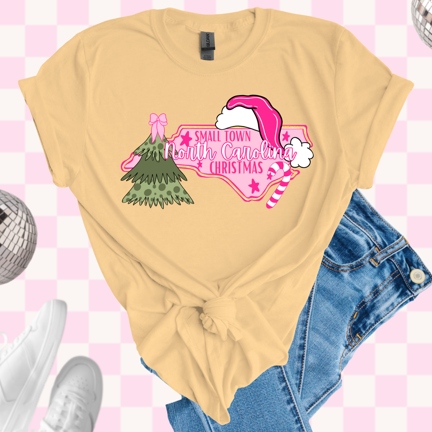 Small town North Carolina Christmas shirt