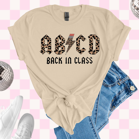 Leopard abcd tshirt