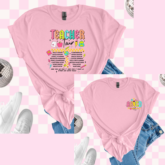 Teacher tour tshirt