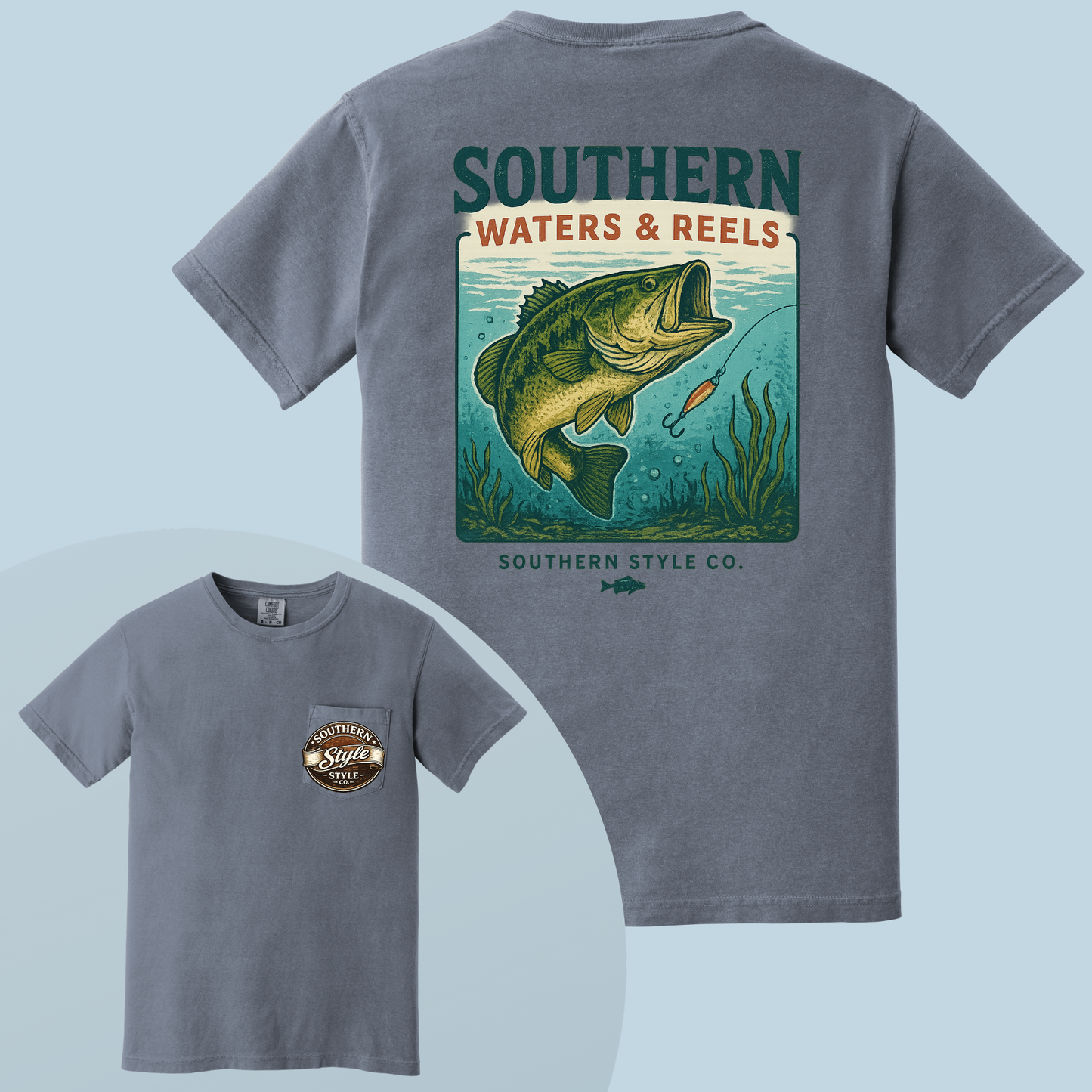 Southern Waters & Reels Comfort Colors® Tee