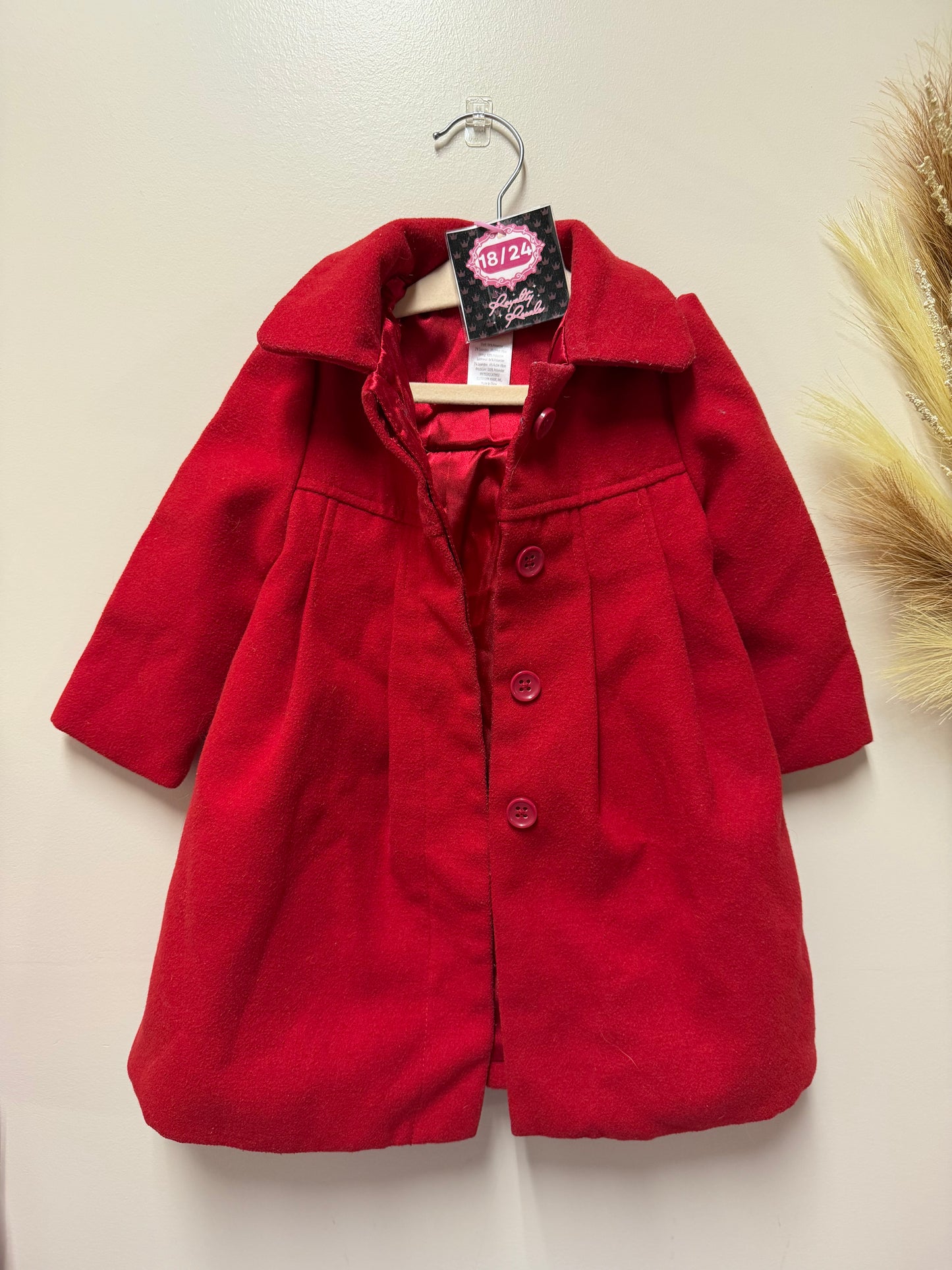 18/24m Red dress coat