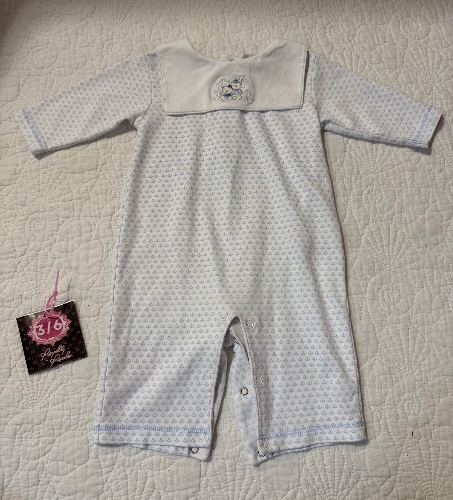 3/6m blue sailor outfit