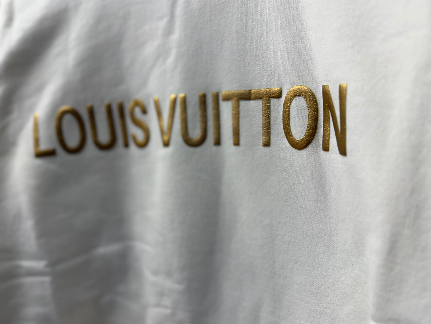 Louis Vuitton Gold Logo Sweatshirt – Women's XL