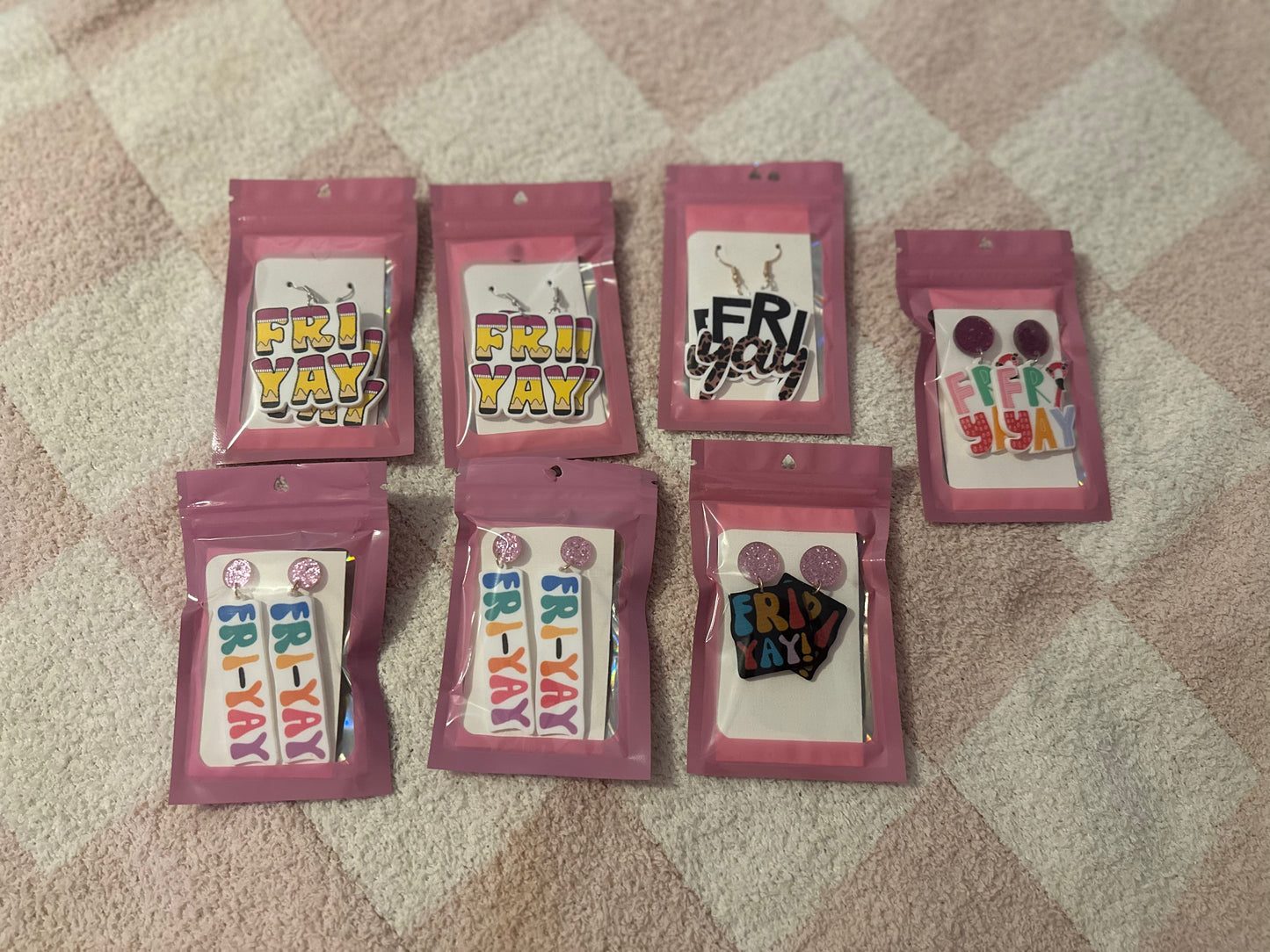 Fri-yay earrings