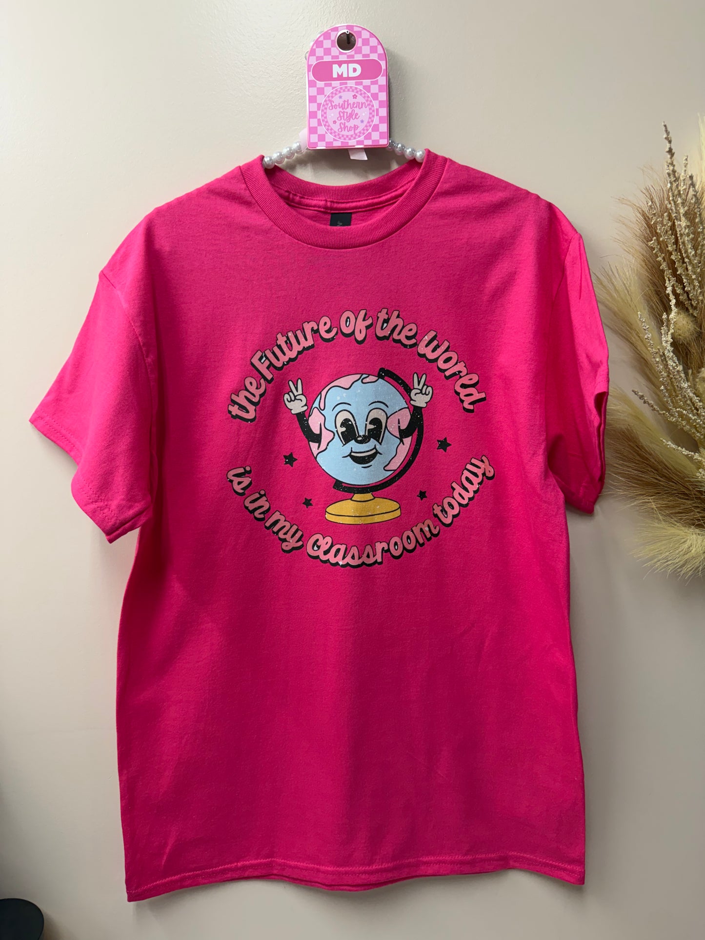 Adult medium future of the world tshirt