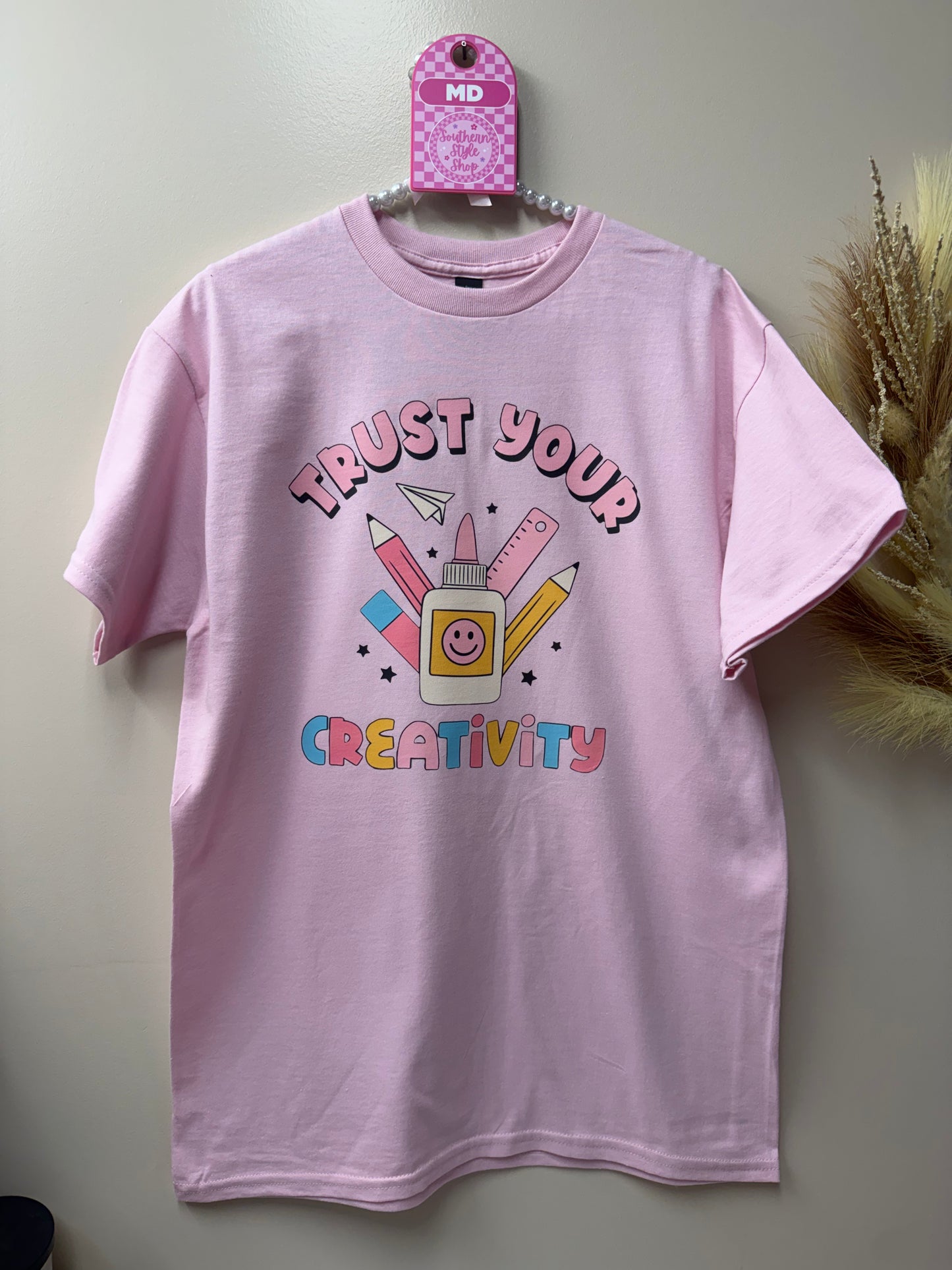Adult medium trust your creativity tshirt