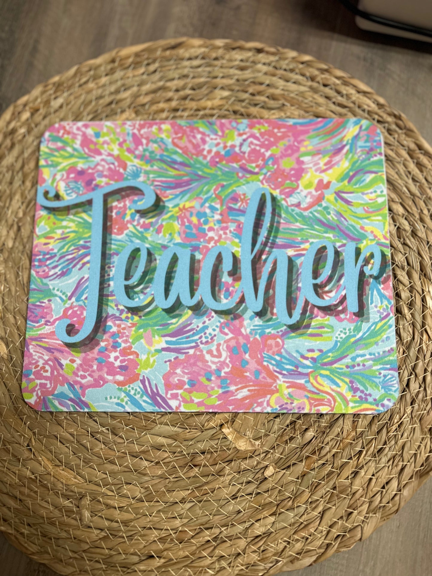 Teacher lily inspired mouse pad
