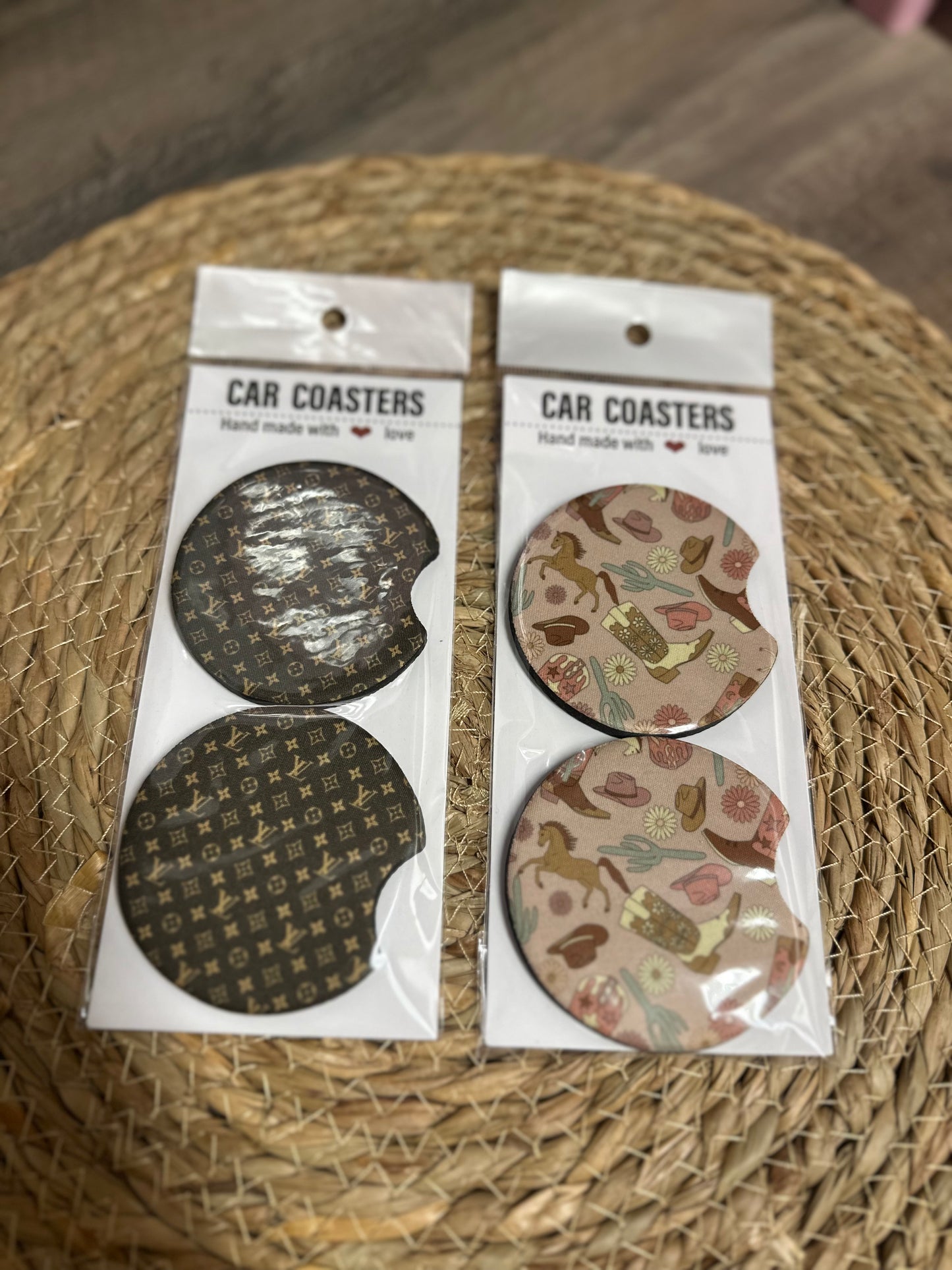 Cowboy car coasters