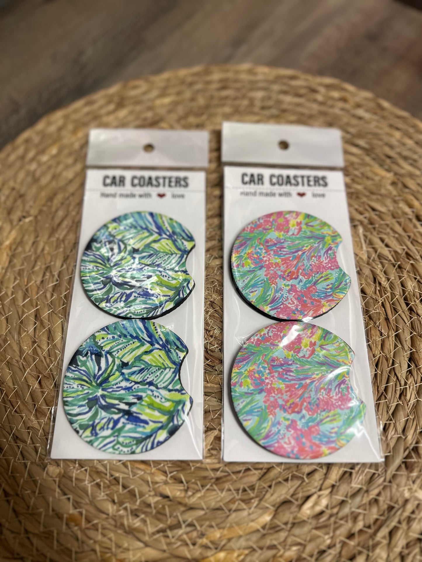 Lily car coasters