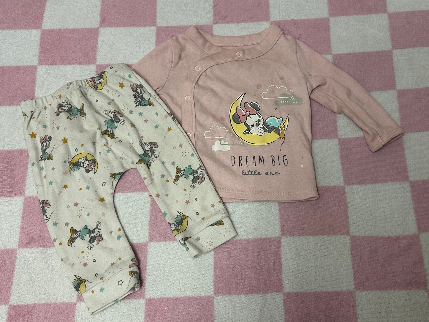 3/6m minnie pj set