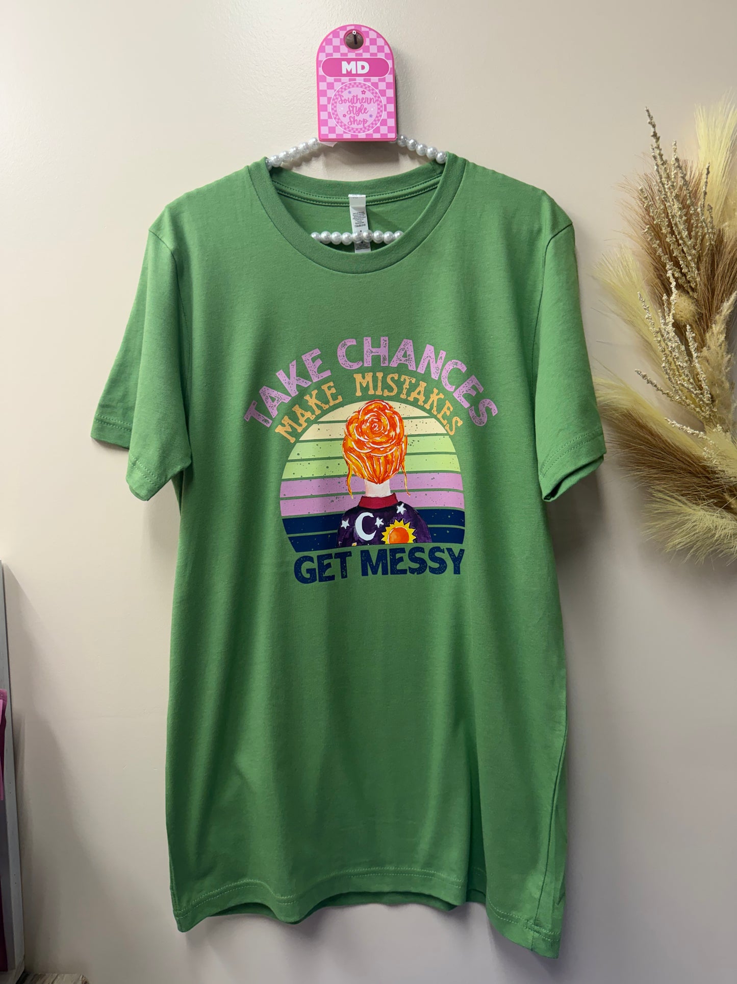 Adult medium take chances tshirt