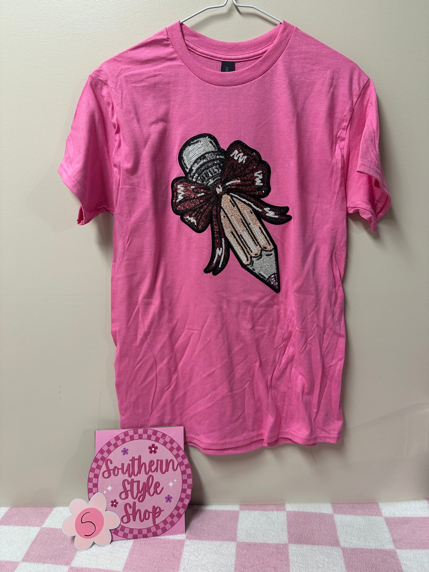 Adult small pencil tshirt