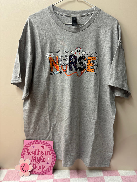 Adult xl nurse halloween tshirt