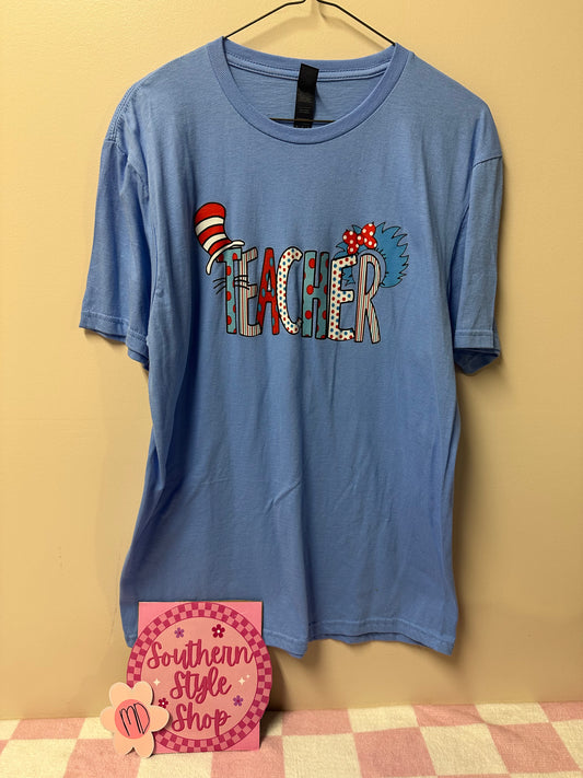 Adult medium Dr.Seuss teacher tshirt