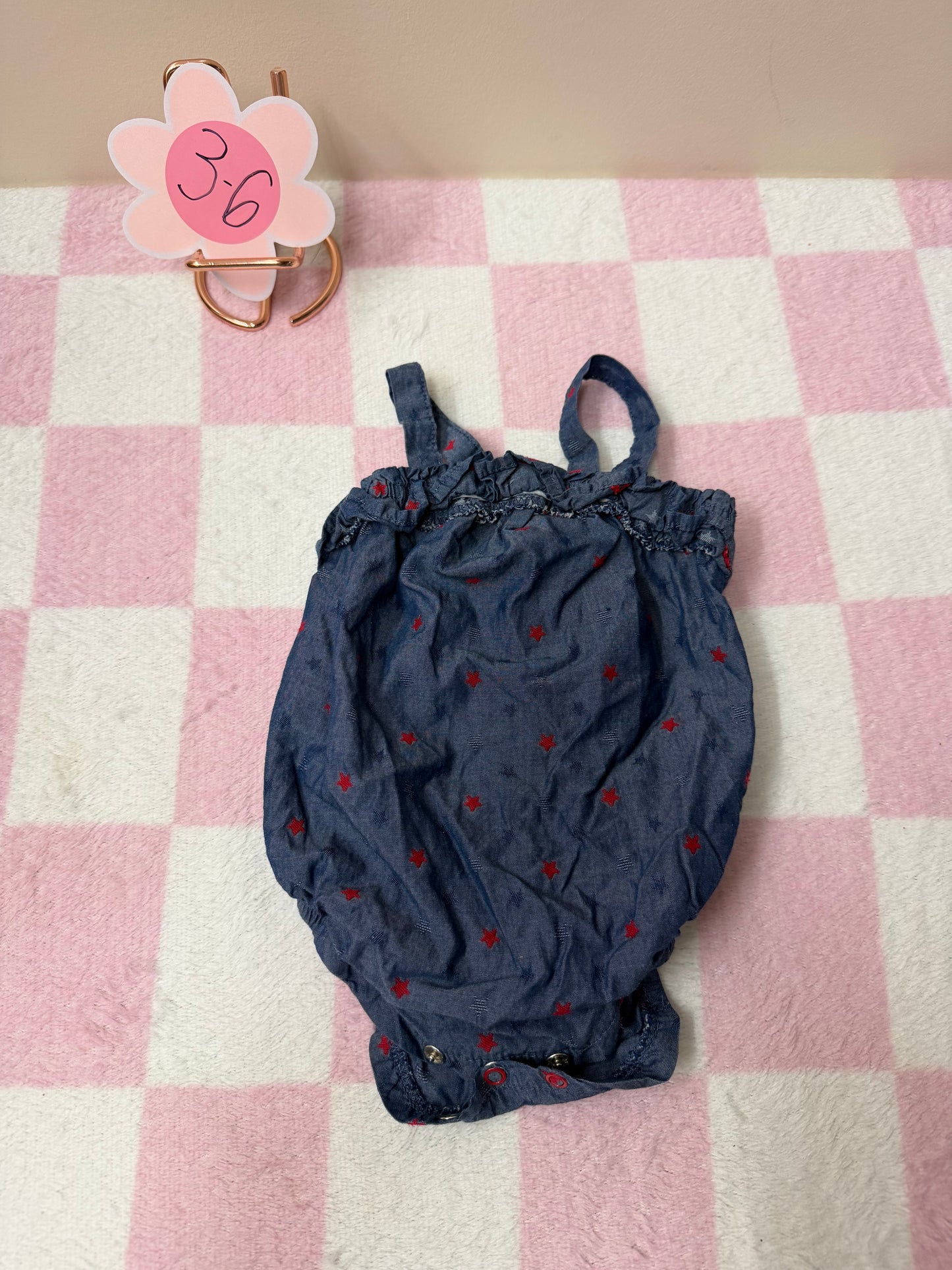 3/6m patriotic romper