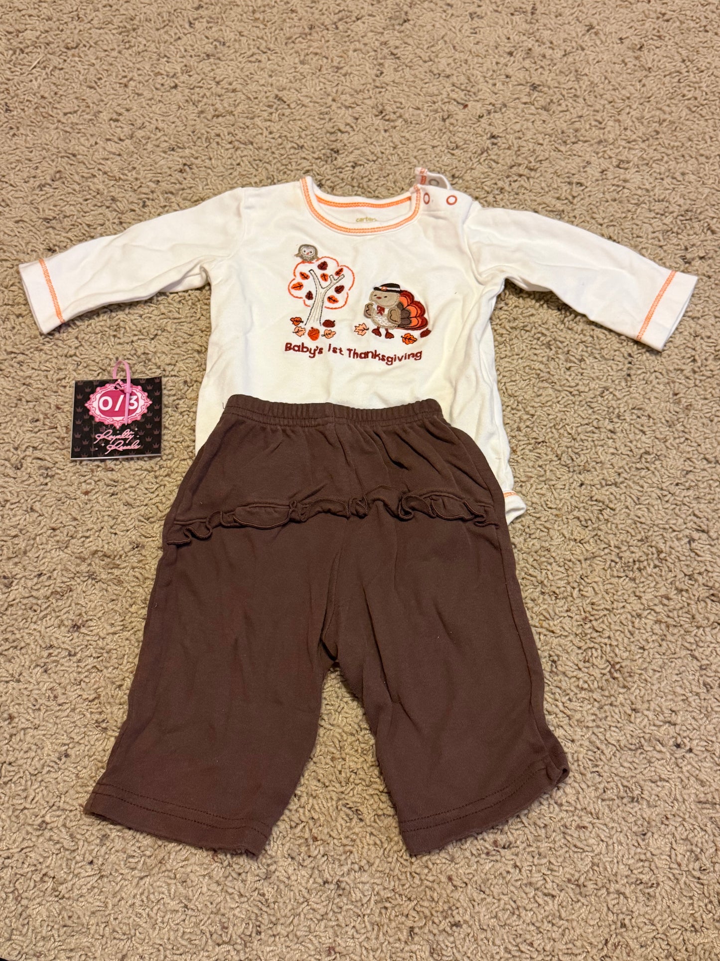 0/3m 1st Thanksgiving outfit