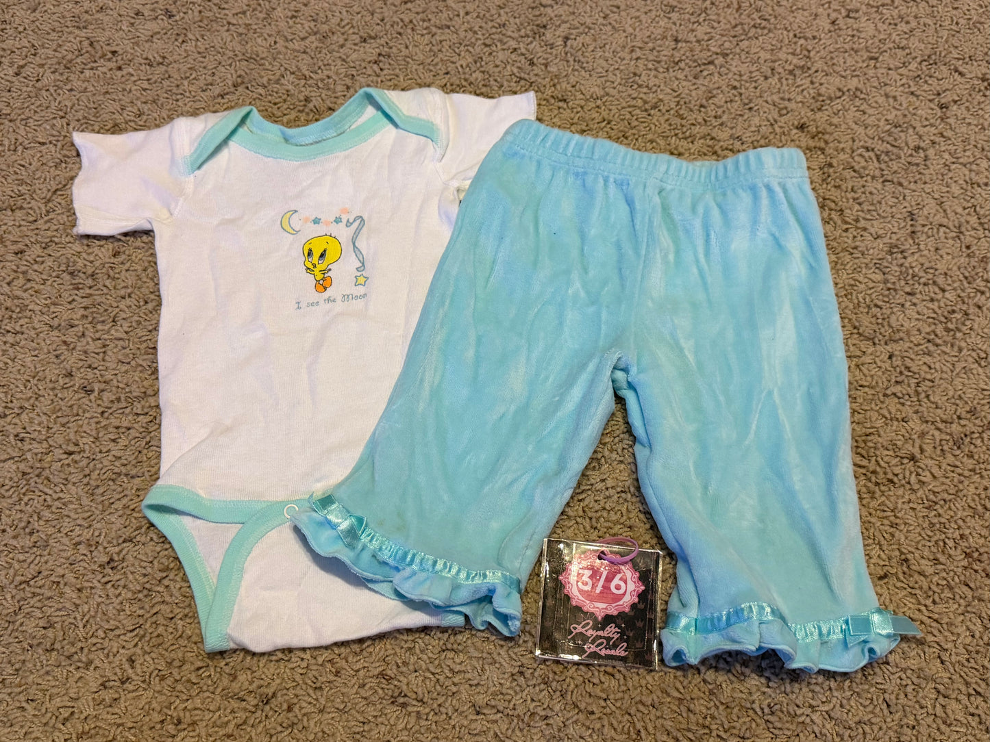 3/6m looney tunes outfit