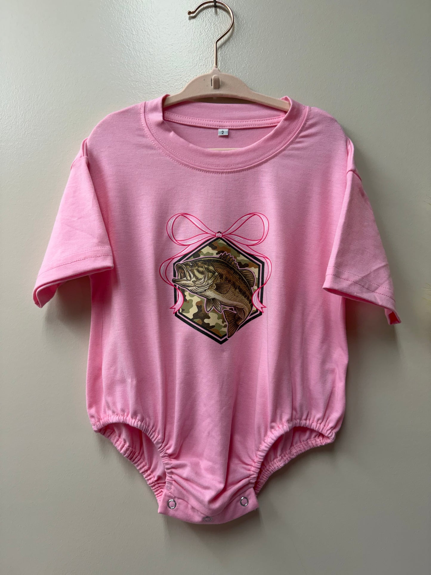 Coquette Bass Graphic Onesie - 2T