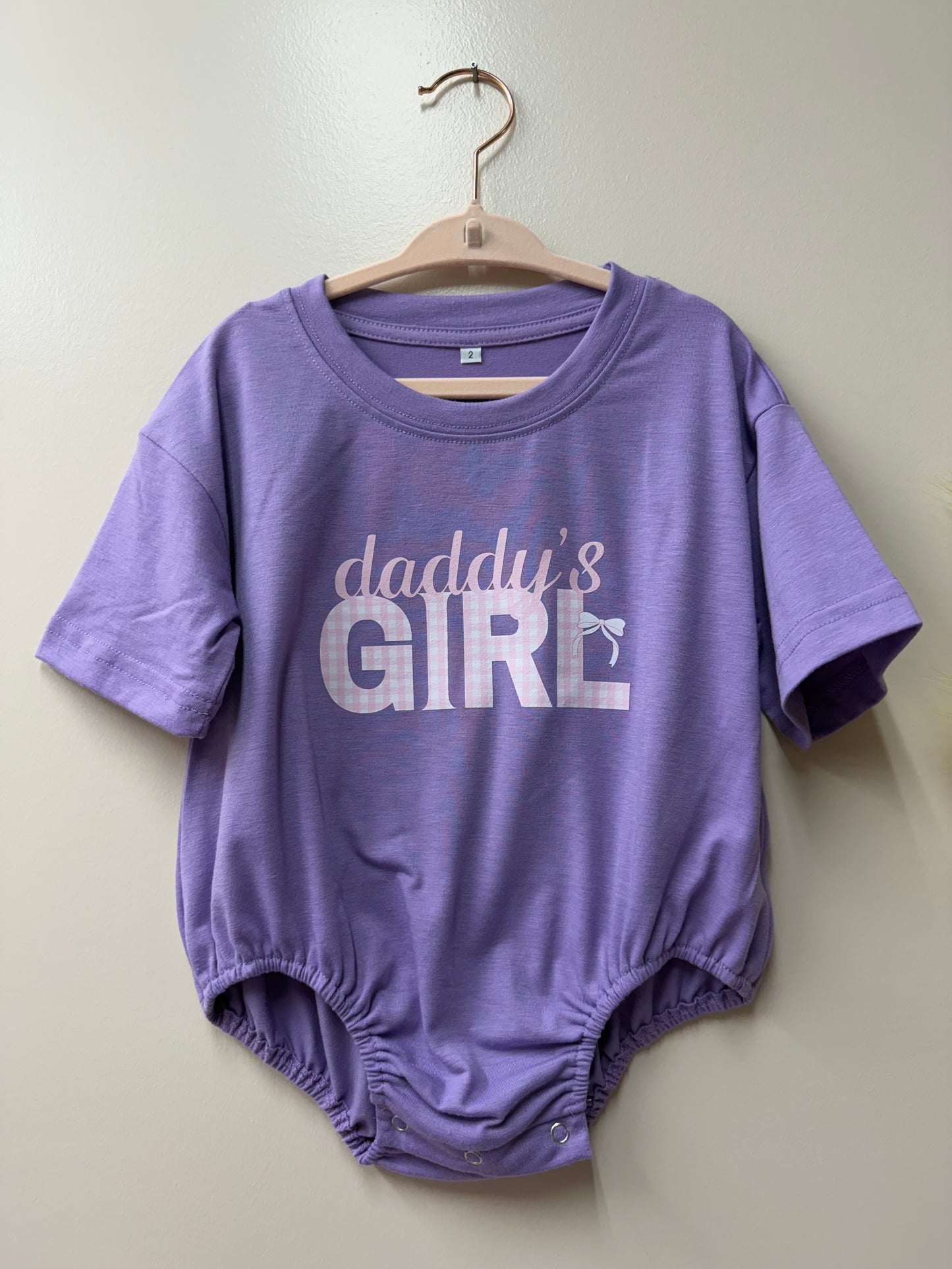 Gingham Daddy's Girl Graphic Onesie - 2T