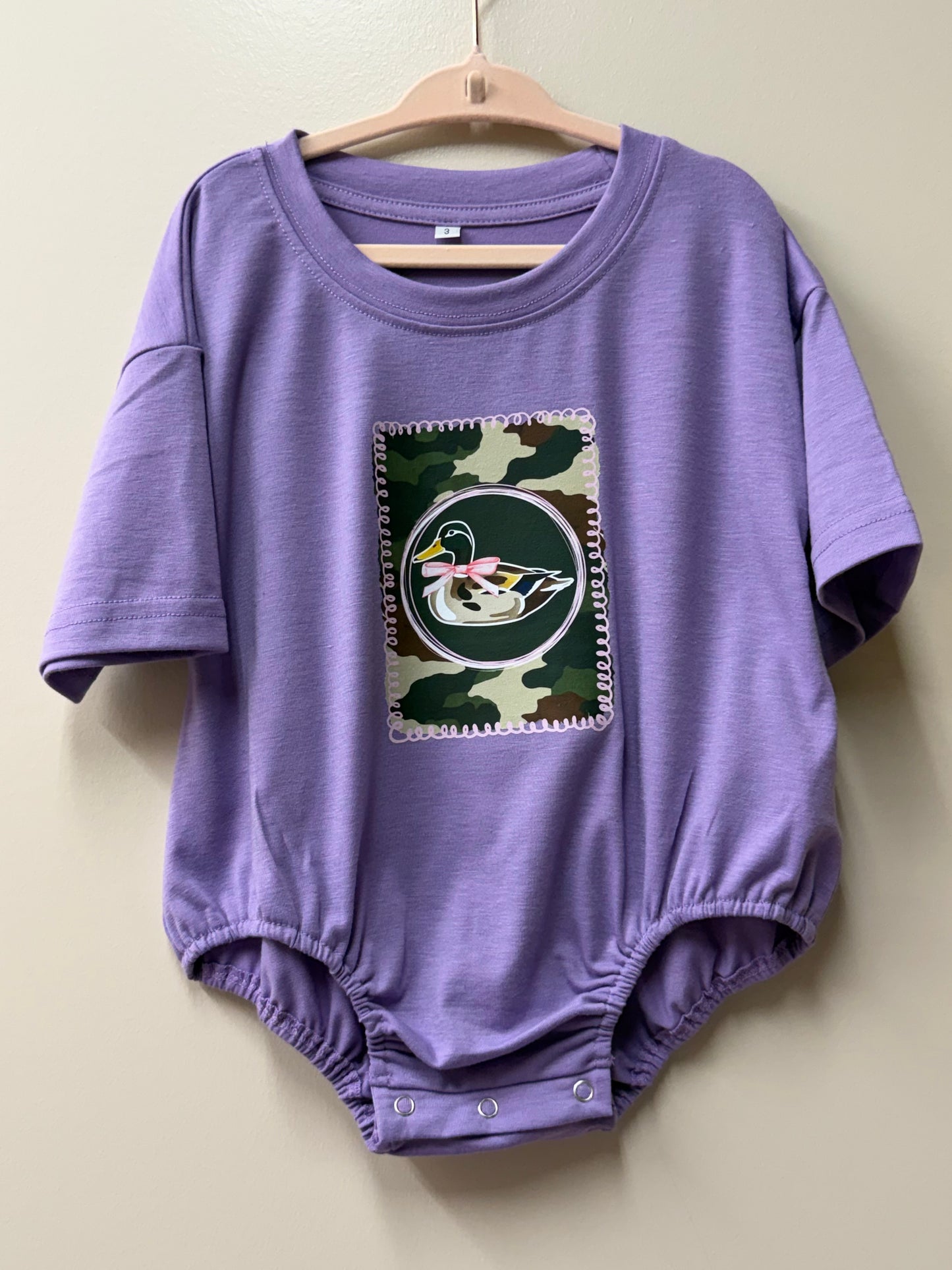Duck camo Graphic Onesie – 3T