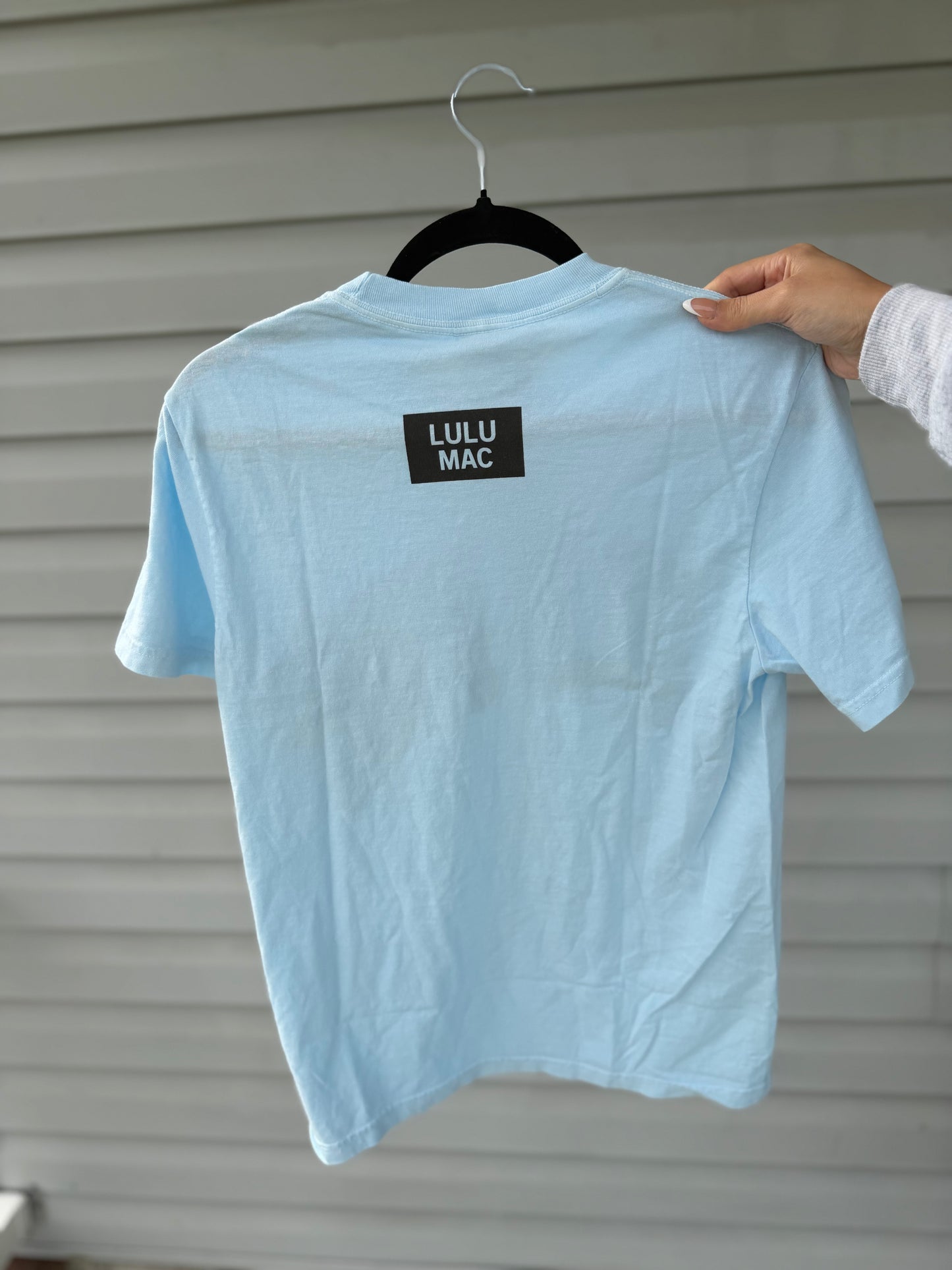 LULU MAC Bottomland Adult Chambray Comfort Colors Mossy Oak Tee